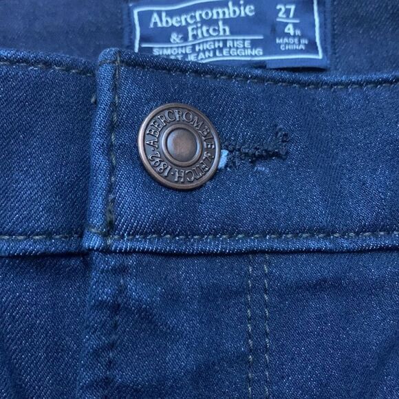 Abercrombie Fitch Simone High Rise Sculpt Jean Legging Skinny Jean Size 27 - Picture 3 of 6
